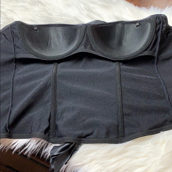 Spirit Halloween costume black bustiers SZ L - Picture 3 of 6